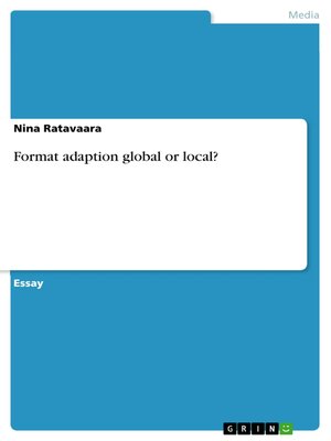 cover image of Format adaption global or local?